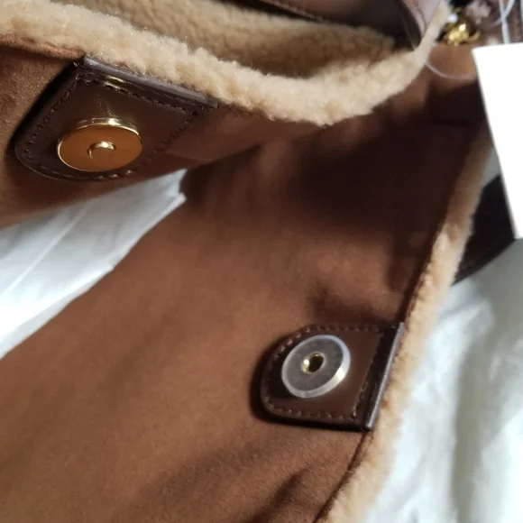 Stella McCartney Teddy Logo Tote Crossbody Bag Brown Biscuit - Picture 11 of 12